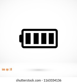 battery vector icon, Vector EPS 10 illustration style