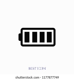 battery vector icon, Vector EPS 10 illustration style