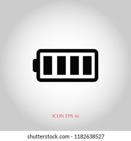 battery vector icon, Vector EPS 10 illustration style
