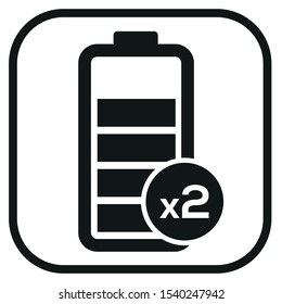 Battery Vector Icon. EPS 10 Vector Illustration.