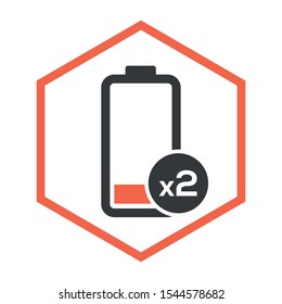 Battery Vector Icon. EPS 10 Vector Illustration.