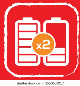 Battery Vector Icon. EPS 10 Vector Illustration.