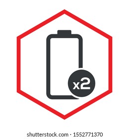 Battery Vector Icon. EPS 10 Vector Illustration.