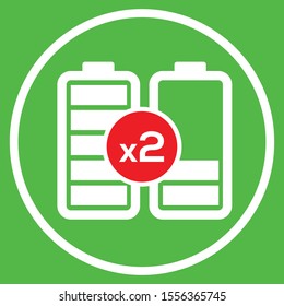 Battery Vector Icon. EPS 10 Vector Illustration.