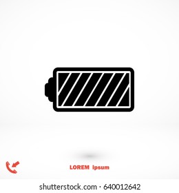 battery vector icon, Vector EPS 10 illustration style