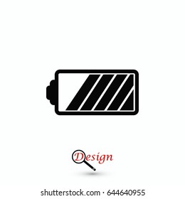 battery vector icon, Vector EPS 10 illustration style