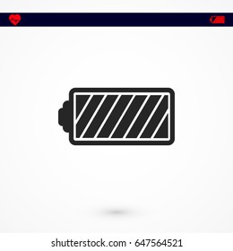 battery vector icon, Vector EPS 10 illustration style