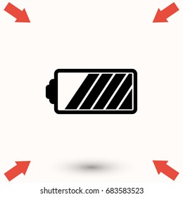 battery vector icon, 

Vector EPS 10 illustration style