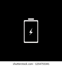 battery vector icon. flat battery design. battery illustration for graphic 