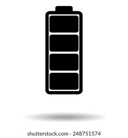 Battery - vector icon, flat design