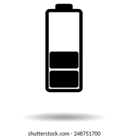 Battery - vector icon, flat design