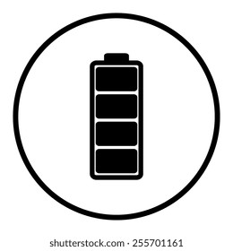 Battery - vector icon, flat design