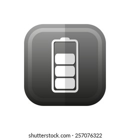 Battery - vector icon, flat design
