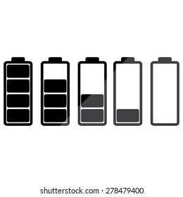Battery - vector icon, flat design