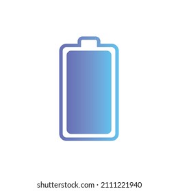Battery vector icon with gradient