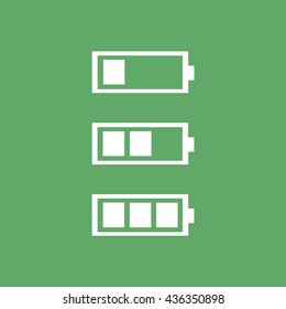 Battery vector icon illustration