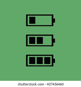 Battery vector icon illustration