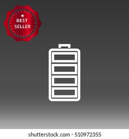 Battery Vector Icon Illustration