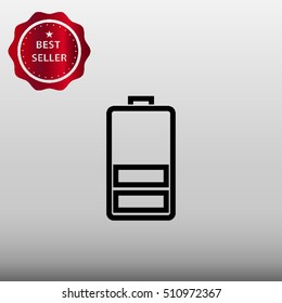 Battery Vector Icon Illustration