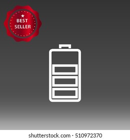 Battery Vector Icon Illustration