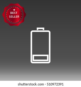 Battery Vector Icon Illustration