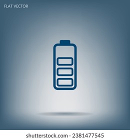 Battery - vector icon illustration flat icon.
