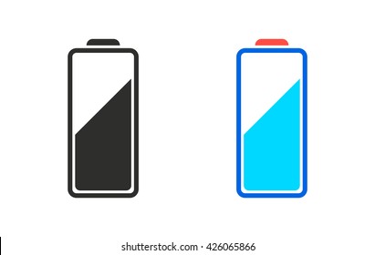Battery    vector icon. Illustration isolated for graphic and web design.
