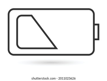 AkkuVektorgrafik auf weißem Hintergrund