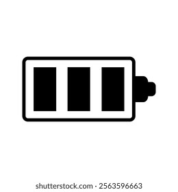 Battery vector icon illustration on white background