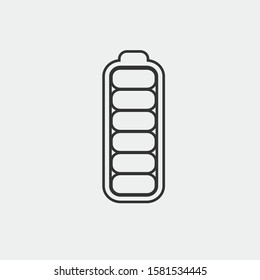 Battery vector icon illustration sign