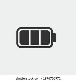 Battery vector icon illustration sign