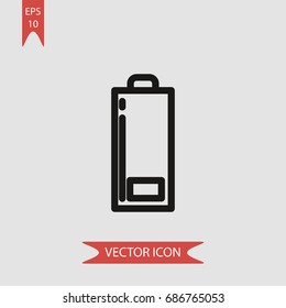 Battery vector icon, illustration symbol