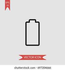 Battery vector icon, illustration symbol