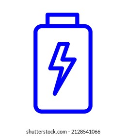 icono del vector de batería. ilustración gráfica aislada