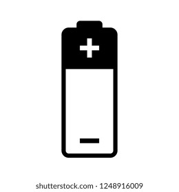 Battery vector icon isolated on white background