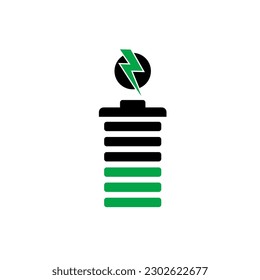 Battery vector icon isolated on white background, Battery logo concept
