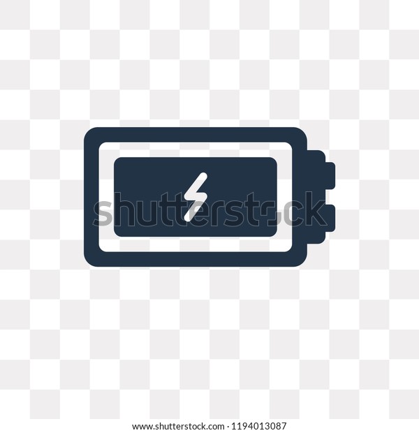 Battery\
vector icon isolated on transparent background, Battery\
transparency concept can be used web and\
mobile