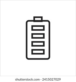 battery vector icon line template