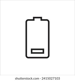 battery vector icon line template