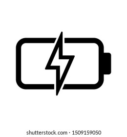 battery vector icon. Battery load icon. vector illustration on white background.