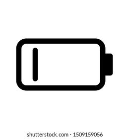 battery vector icon. Battery load icon. vector illustration on white background.
