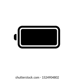 battery vector icon. Battery load icon. vector illustration on white background.