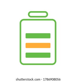 battery vector icon logo design