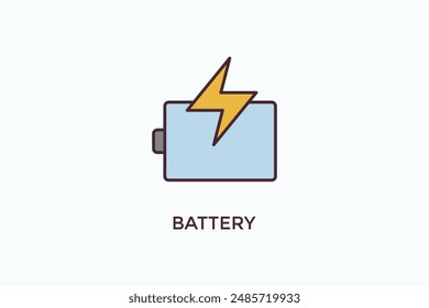 Battery Vector Icon Or Logo Illustration