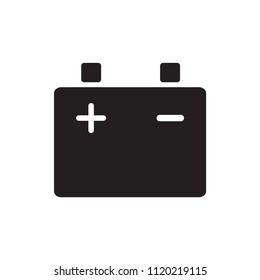 Battery vector icon logo template.