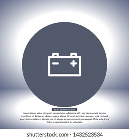 Battery Vector icon . Lorem Ipsum Illustration design