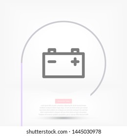 Battery Vector icon . Lorem Ipsum Illustration design