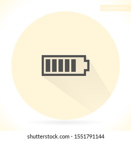 Battery vector icon , lorem ipsum Flat design