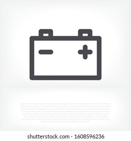 Battery Vector icon . Lorem Ipsum Illustration design