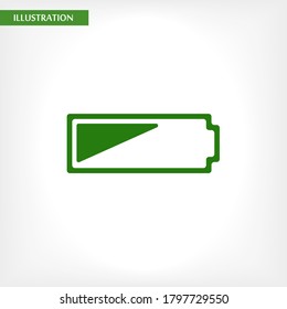 Icono vectorial de la batería, lorem ipsum Diseño plano